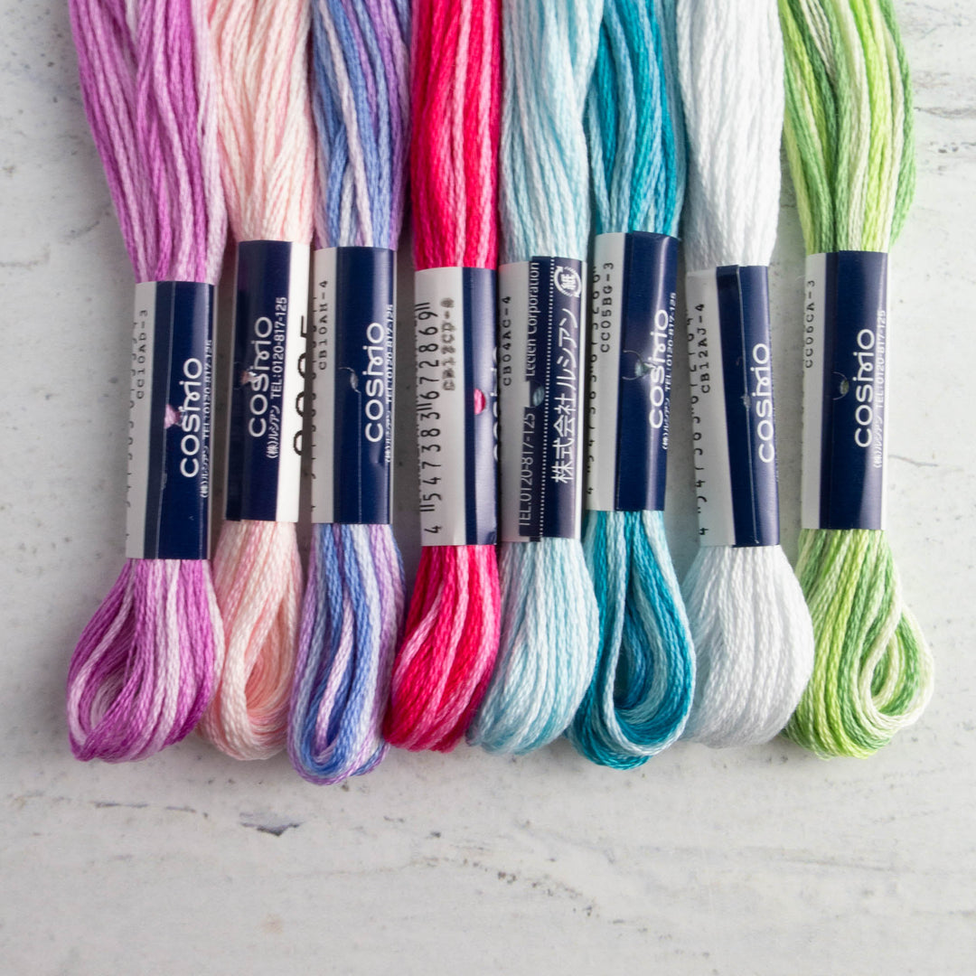 Cosmo Seasons Embroidery Floss Set - Spring Bouquet