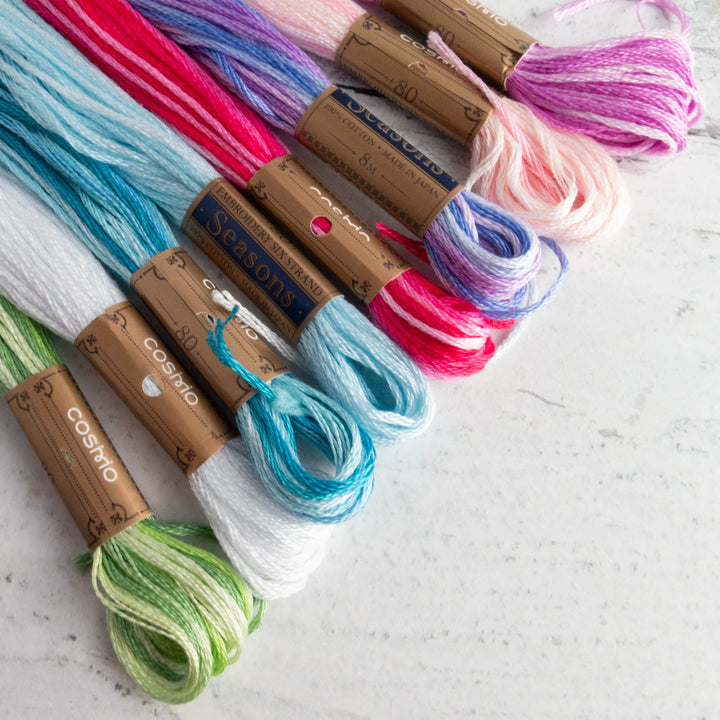 Cosmo Seasons Embroidery Floss Set - Spring Bouquet