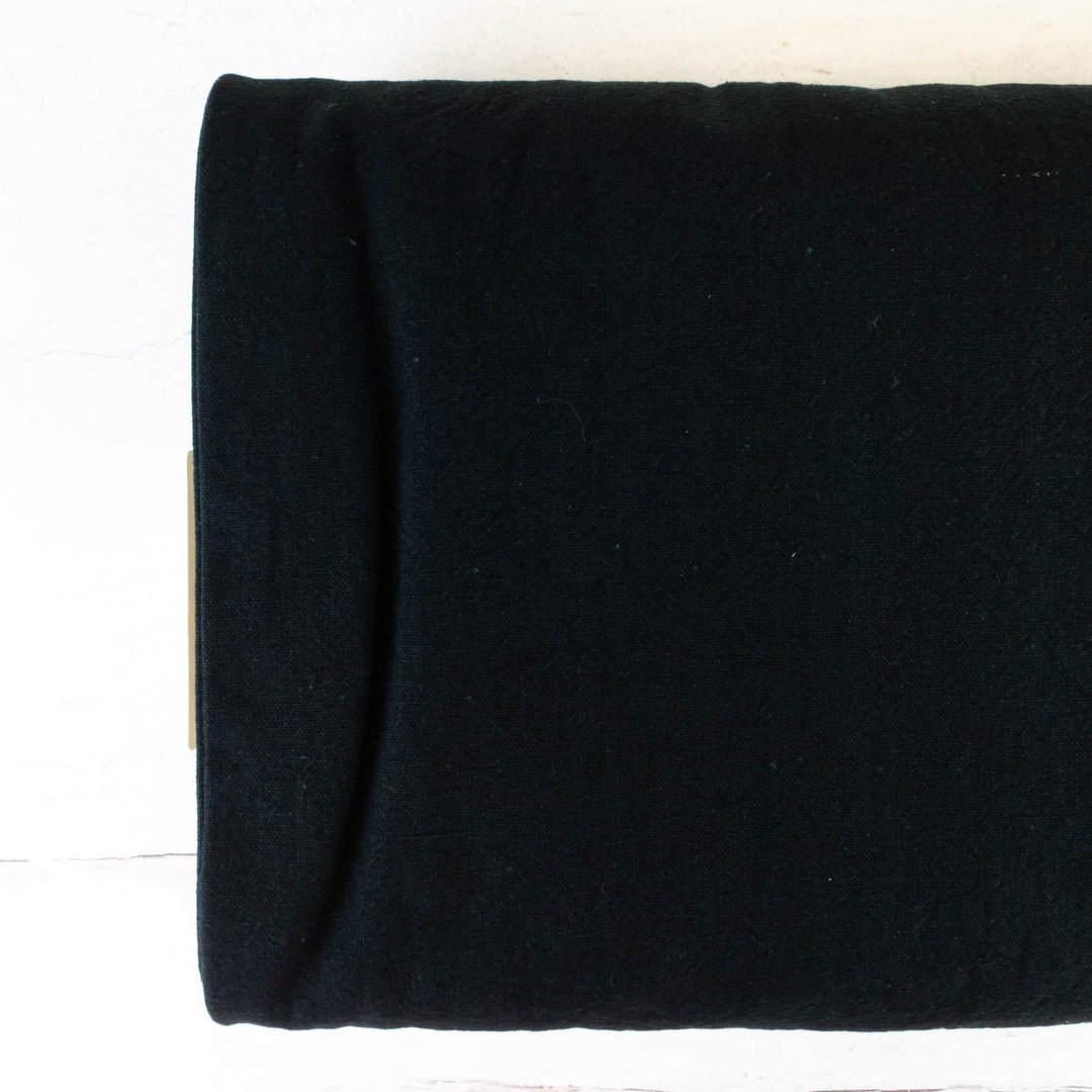 Cosmo Cotton Linen Blend Canvas - Black
