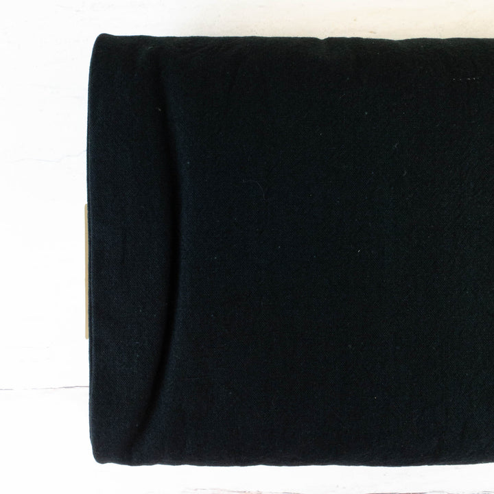 Cotton Linen Blend Canvas - Black (CLC300)