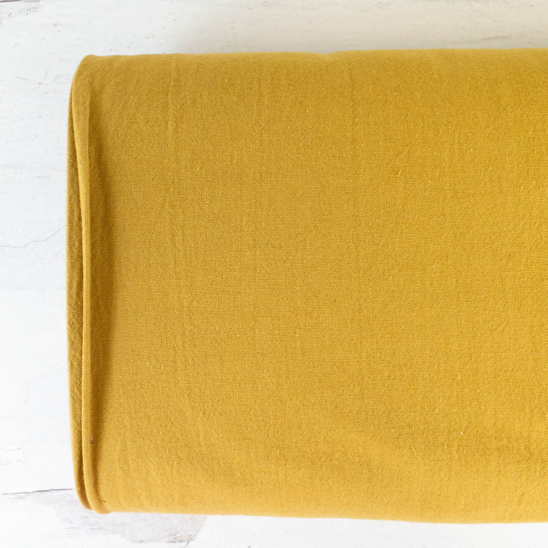 Cosmo Cotton Linen Blend Canvas - Mustard