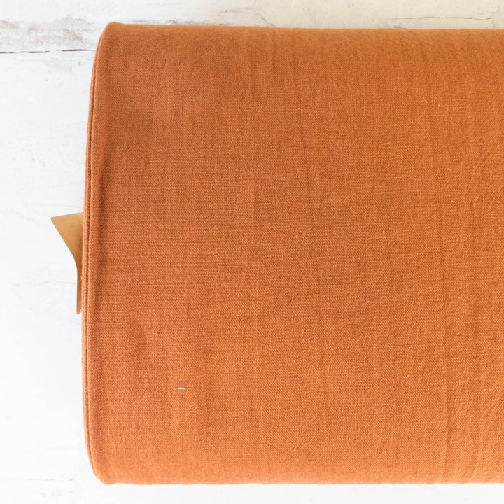 Cosmo Cotton Linen Blend Canvas - Burnt Orange