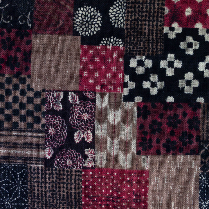 Nara Homespun :: Boro Panel Red (NHSD36)