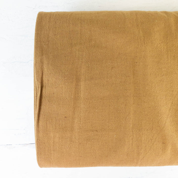 Cotton Linen Blend Canvas - Khaki Brown (CLC109)