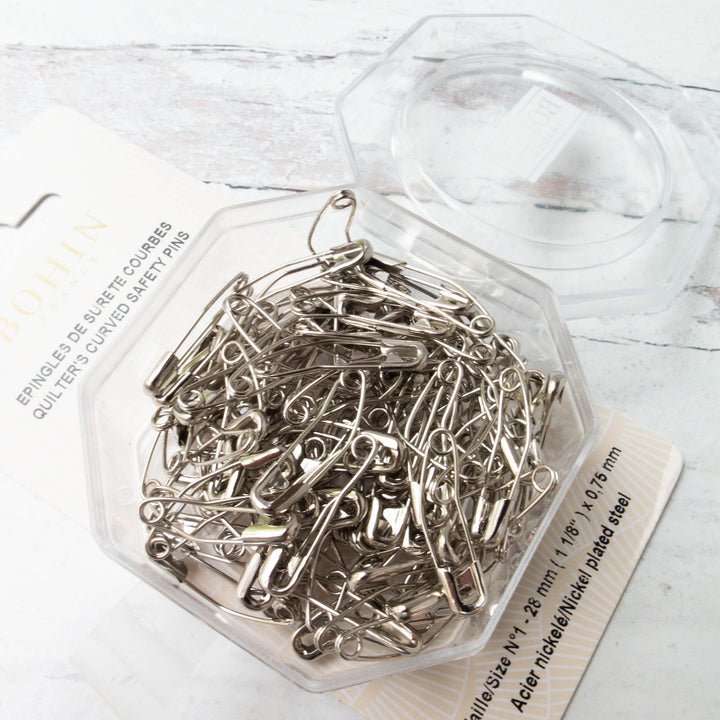 Curved Safety Pins (Size 1)