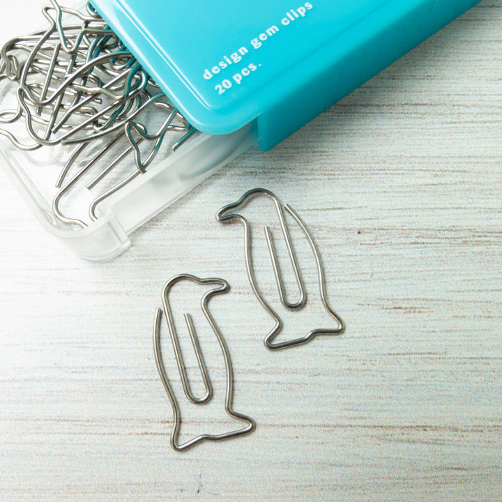 Midori D-Clips - Penguin Paper Clips