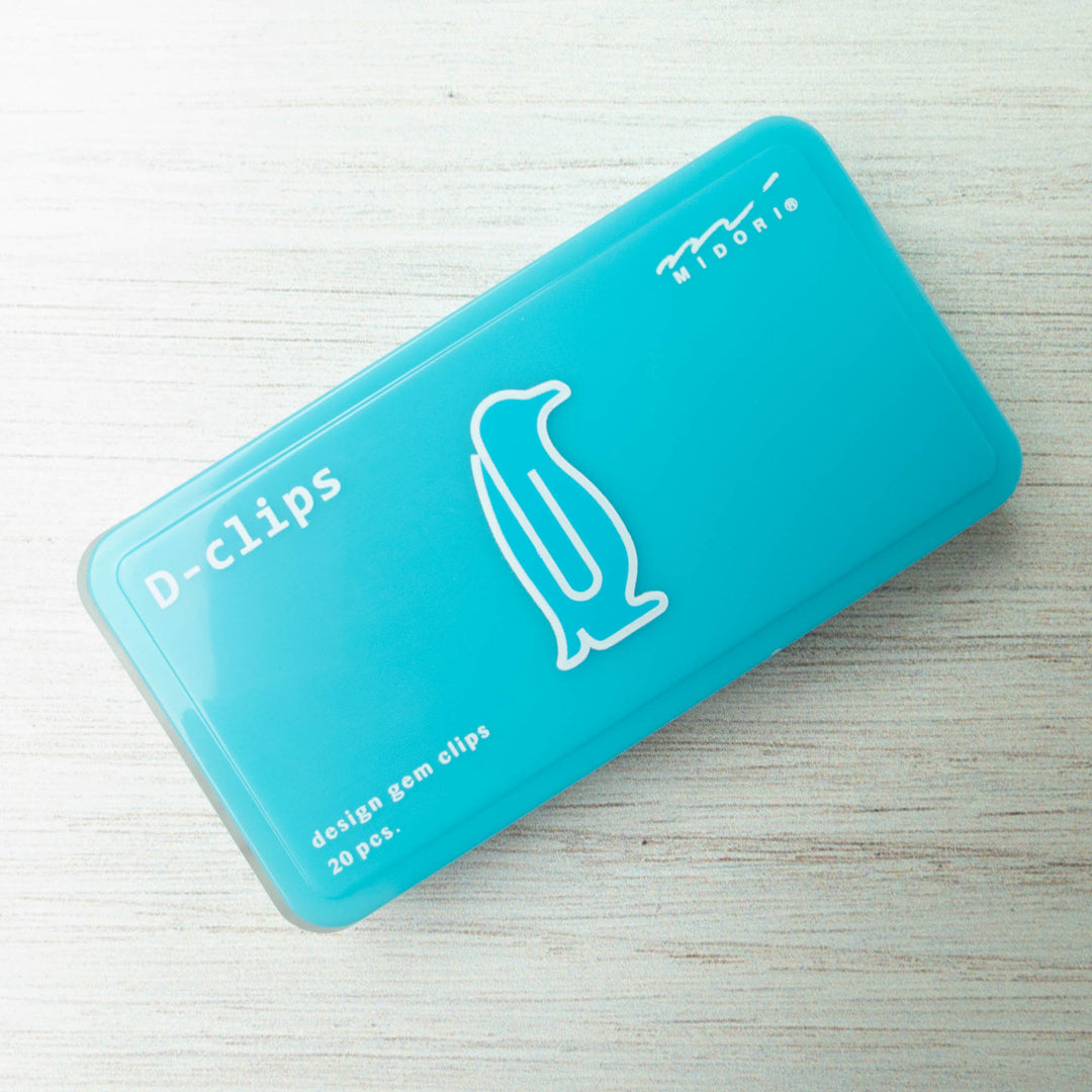 Midori D-Clips - Penguin Paper Clips