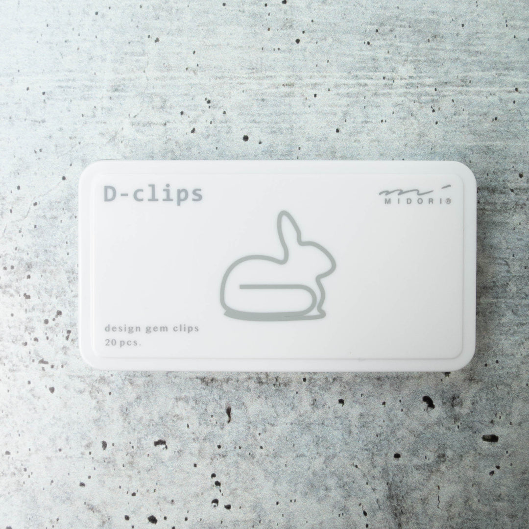 Midori D-Clips - Rabbit Paper Clips