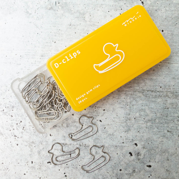 Midori D-Clips - Duck Paper Clips