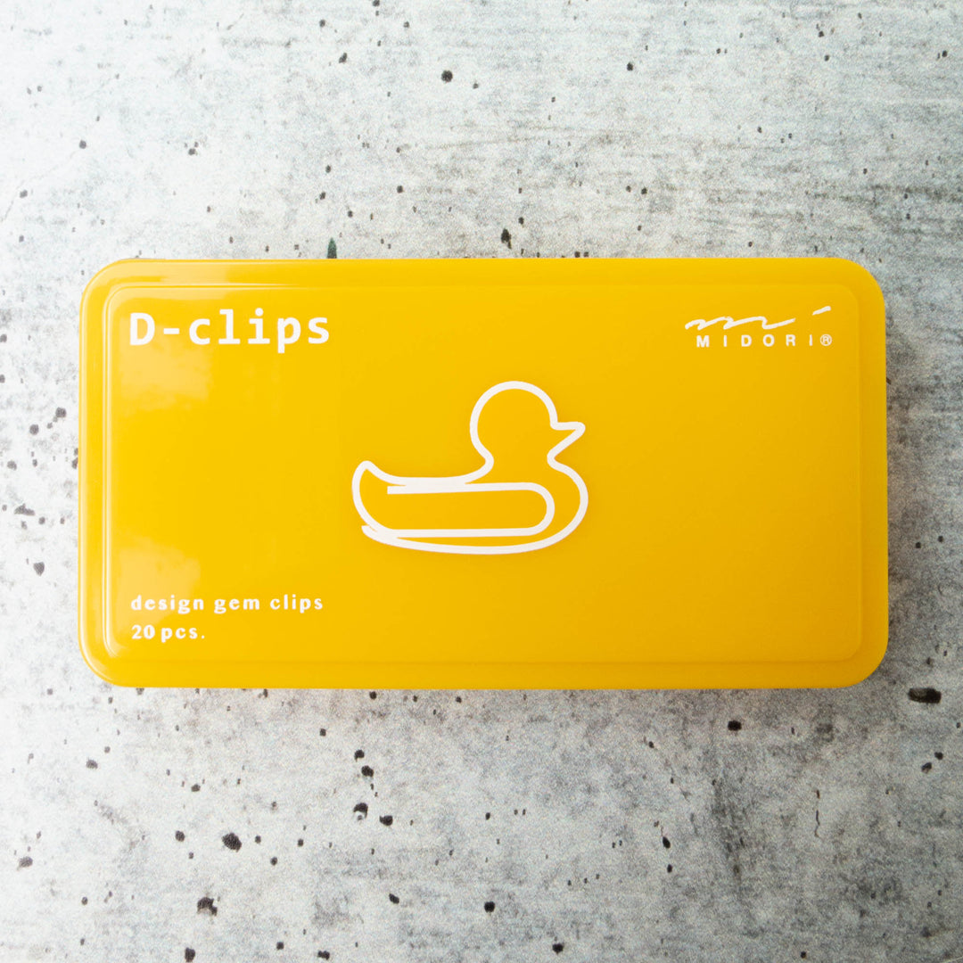 Midori D-Clips - Duck Paper Clips