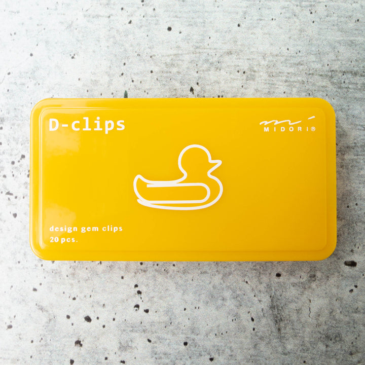 Midori D-Clips - Duck Paper Clips