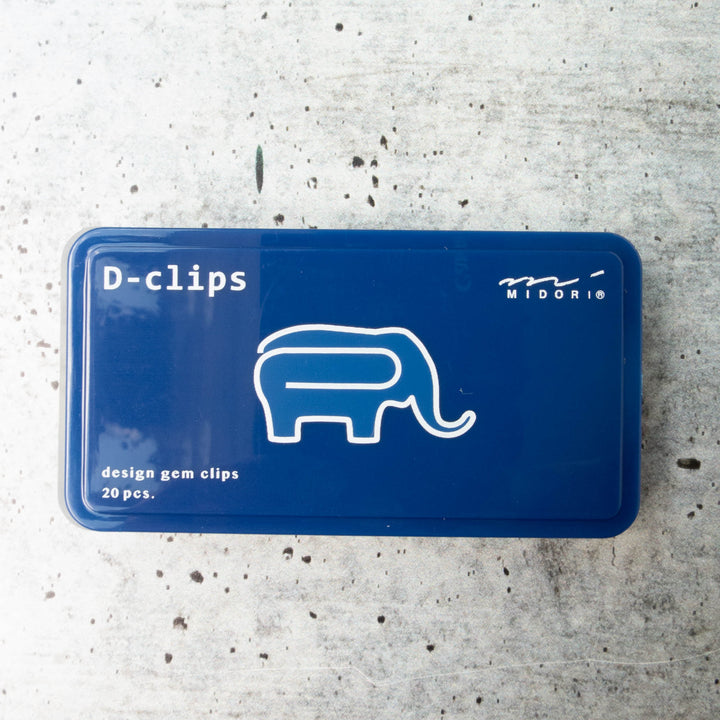 Midori D-Clips - Elephant Paper Clips