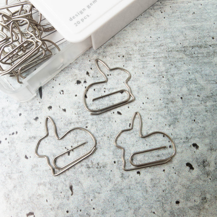 Midori D-Clips - Rabbit Paper Clips