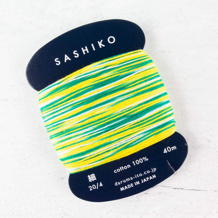 Daruma Carded Variegated Sashiko Thread -  Shaved Ice (no. 402)