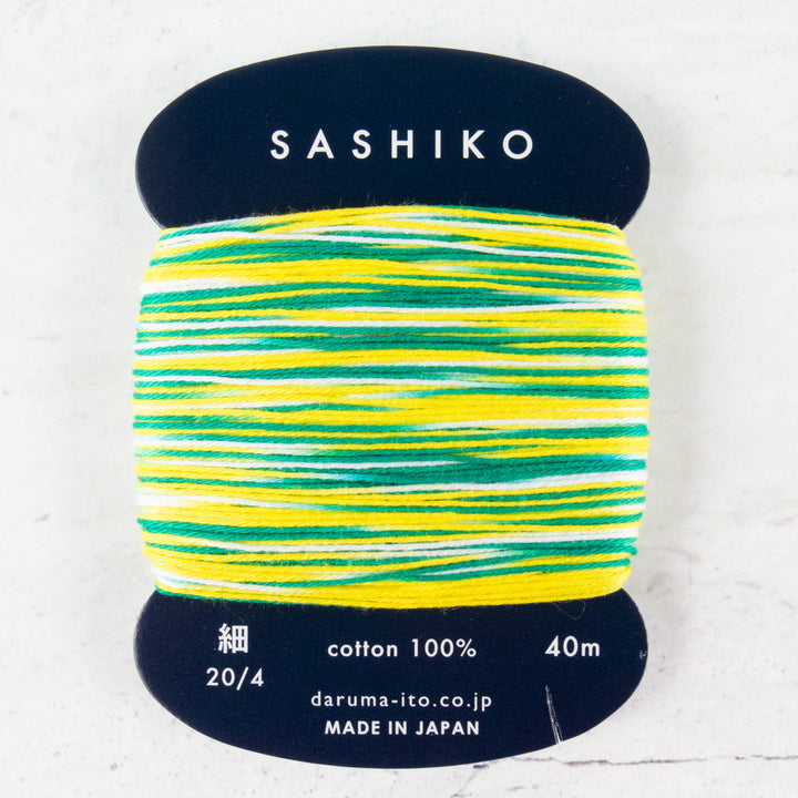 Daruma Carded Variegated Sashiko Thread -  Shaved Ice (no. 402)