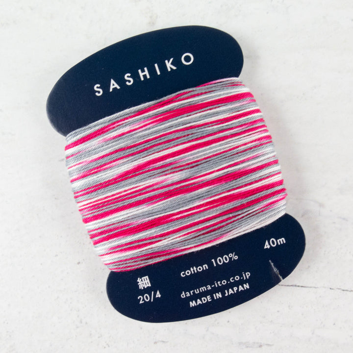 Daruma Carded Variegated Sashiko Thread -  Morning Glory (no. 403)