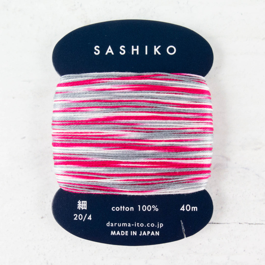 Daruma Carded Variegated Sashiko Thread -  Morning Glory (no. 403)