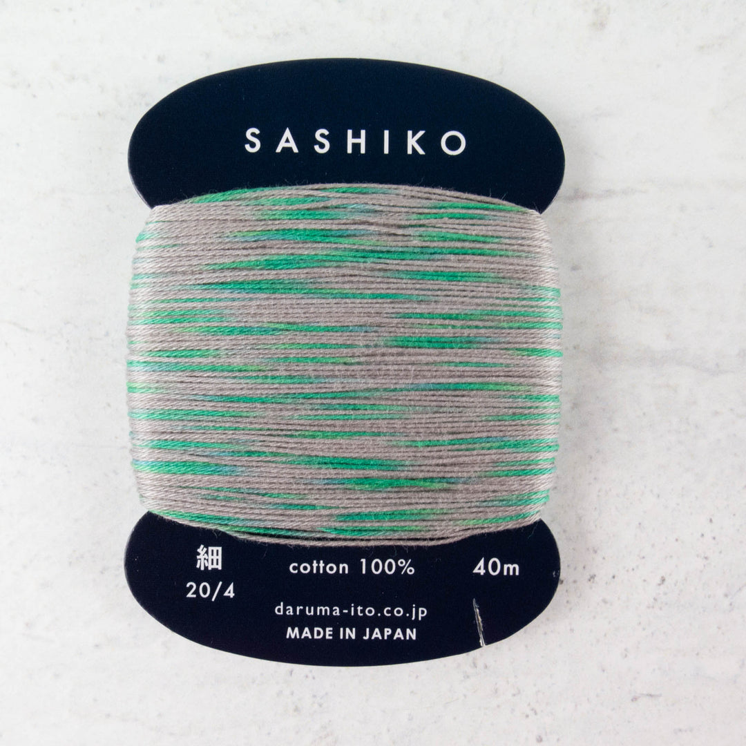 Daruma Carded Variegated Sashiko Thread -  Rain Sounds (no. 301)
