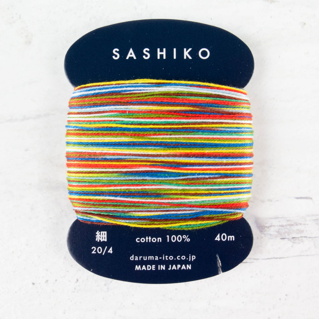 Daruma Carded Variegated Sashiko Thread -  Paper Balloon (no. 501)