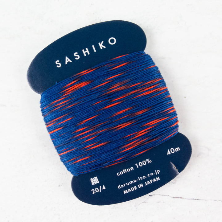 Daruma Carded Variegated Sashiko Thread -  Sparkler (no. 302)