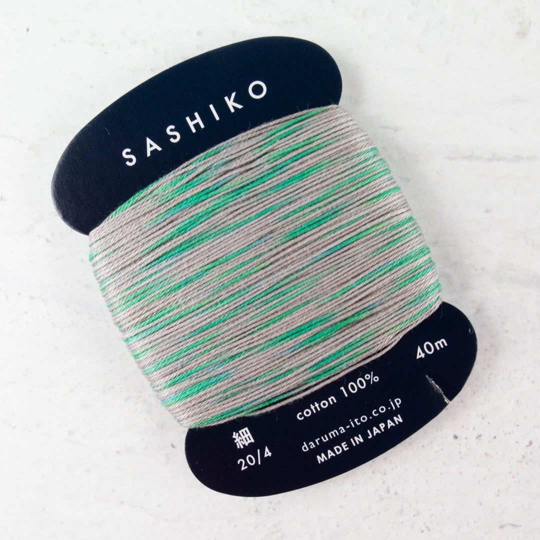 Daruma Carded Variegated Sashiko Thread -  Rain Sounds (no. 301)