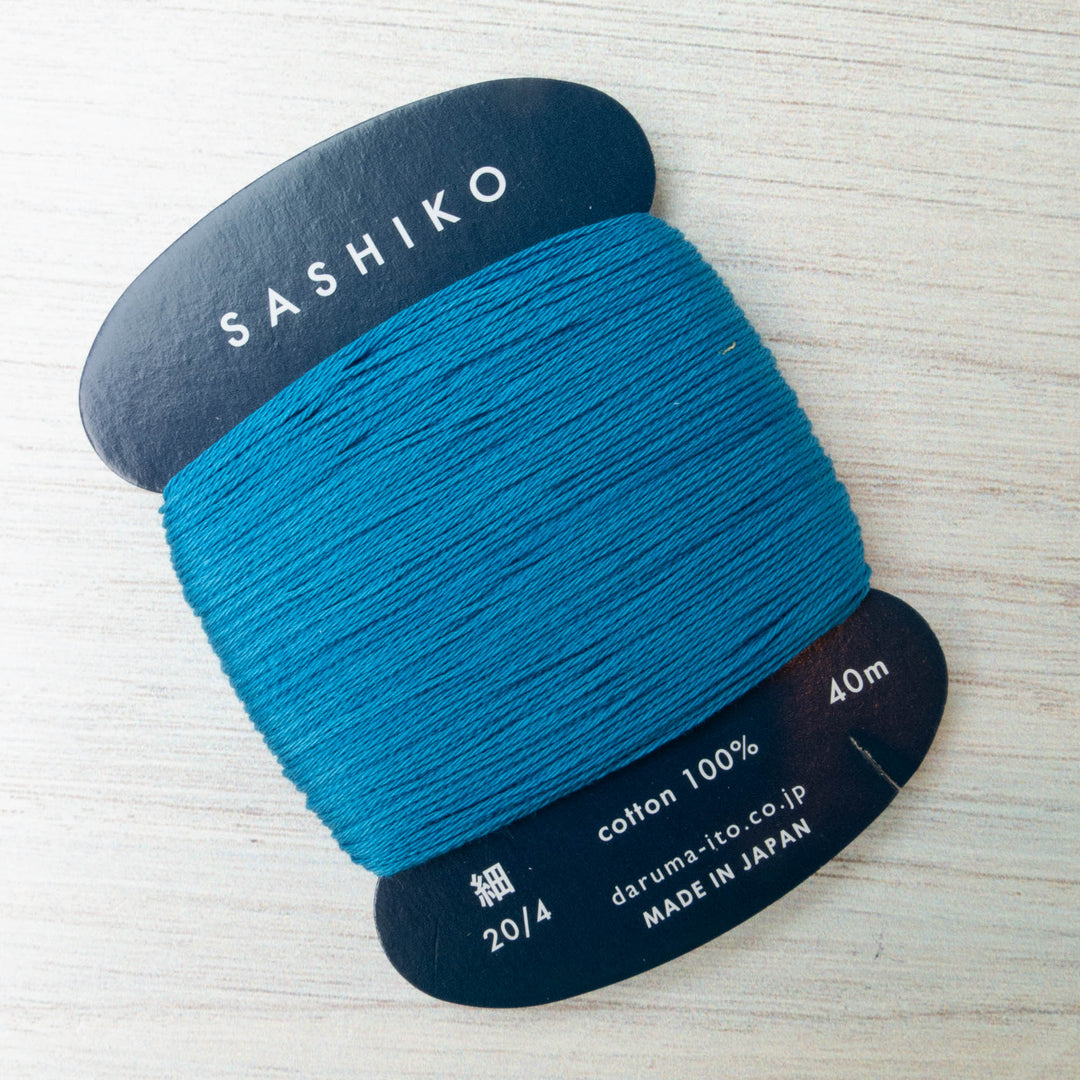 Daruma Carded Sashiko Thread - Blue (no. 224)