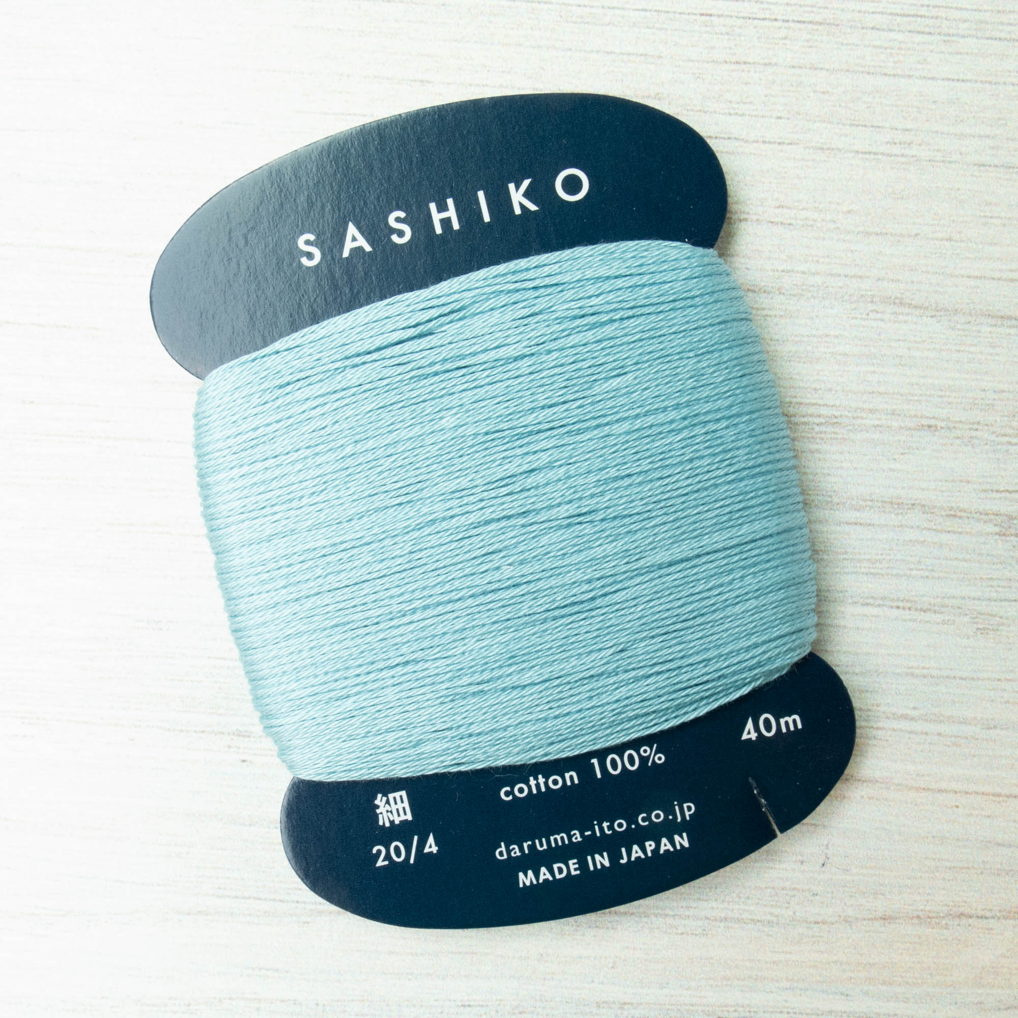HanaSumi専用 Daruma Carded Sashiko Thread - Light Blue (no. 226) – Snuggly Monkey