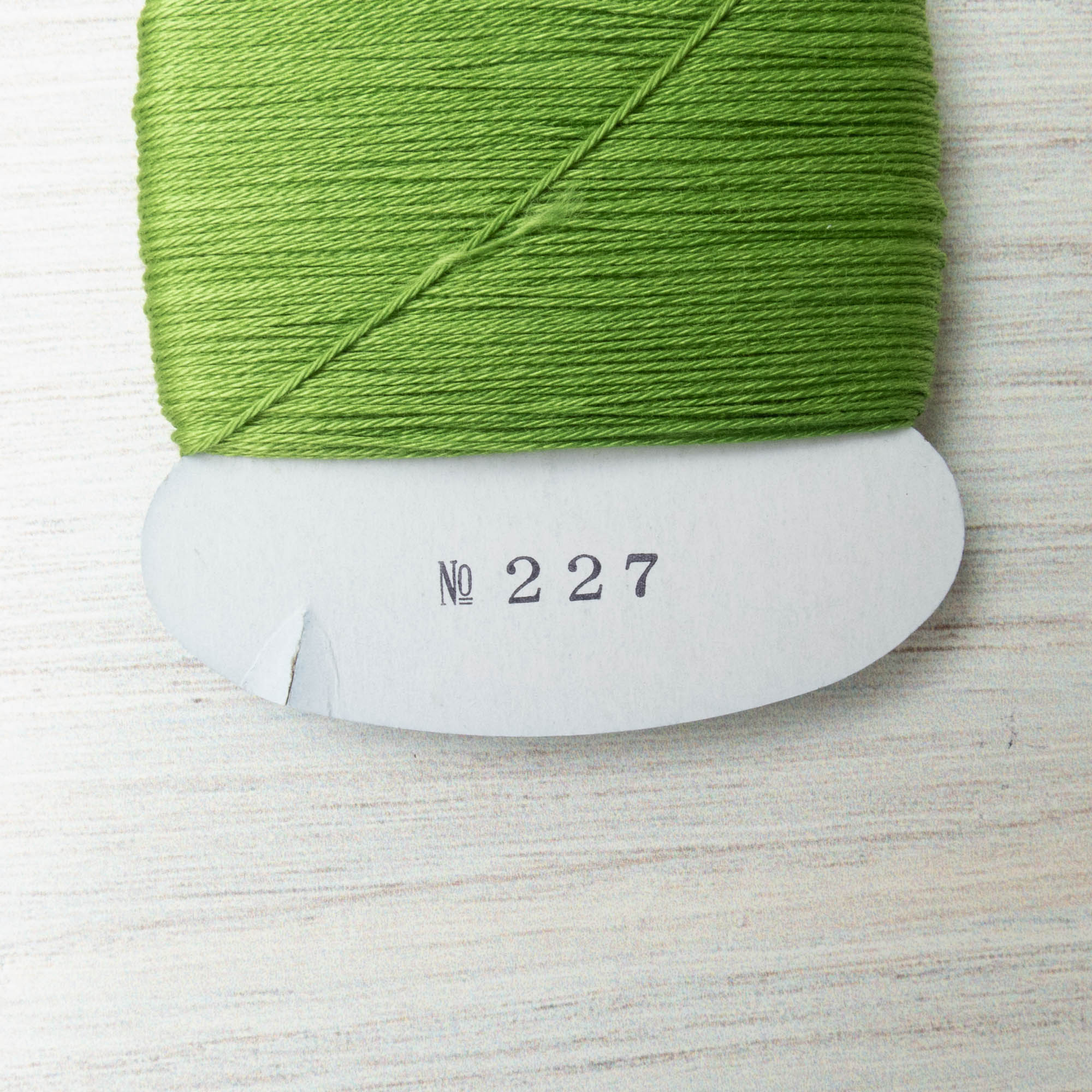 Daruma Carded Sashiko Thread - Spring Green (no. 227) – Snuggly Monkey
