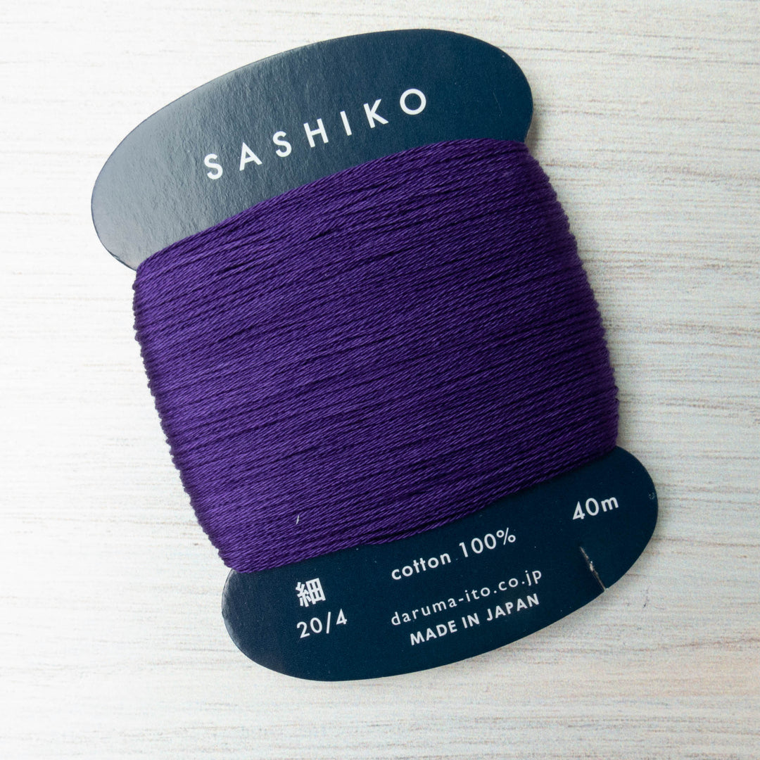 Daruma Carded Sashiko Thread - Grapes (no. 223)