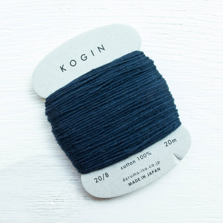 Daruma Kogin Sashiko Thread - Dark Navy (no. 7) Sashiko - Snuggly Monkey