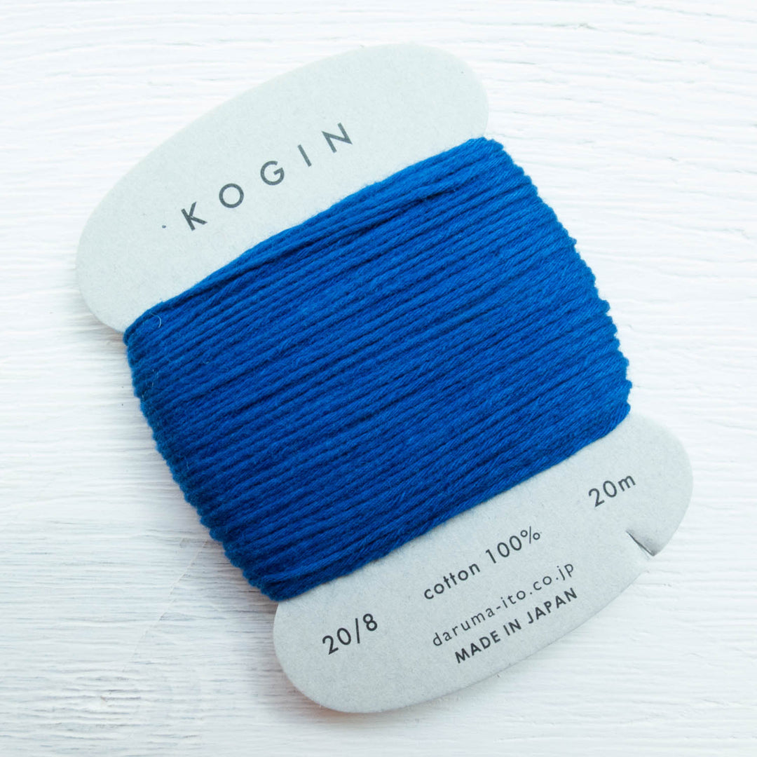 Daruma Kogin Sashiko Thread - Royal Blue (no. 6) Sashiko - Snuggly Monkey