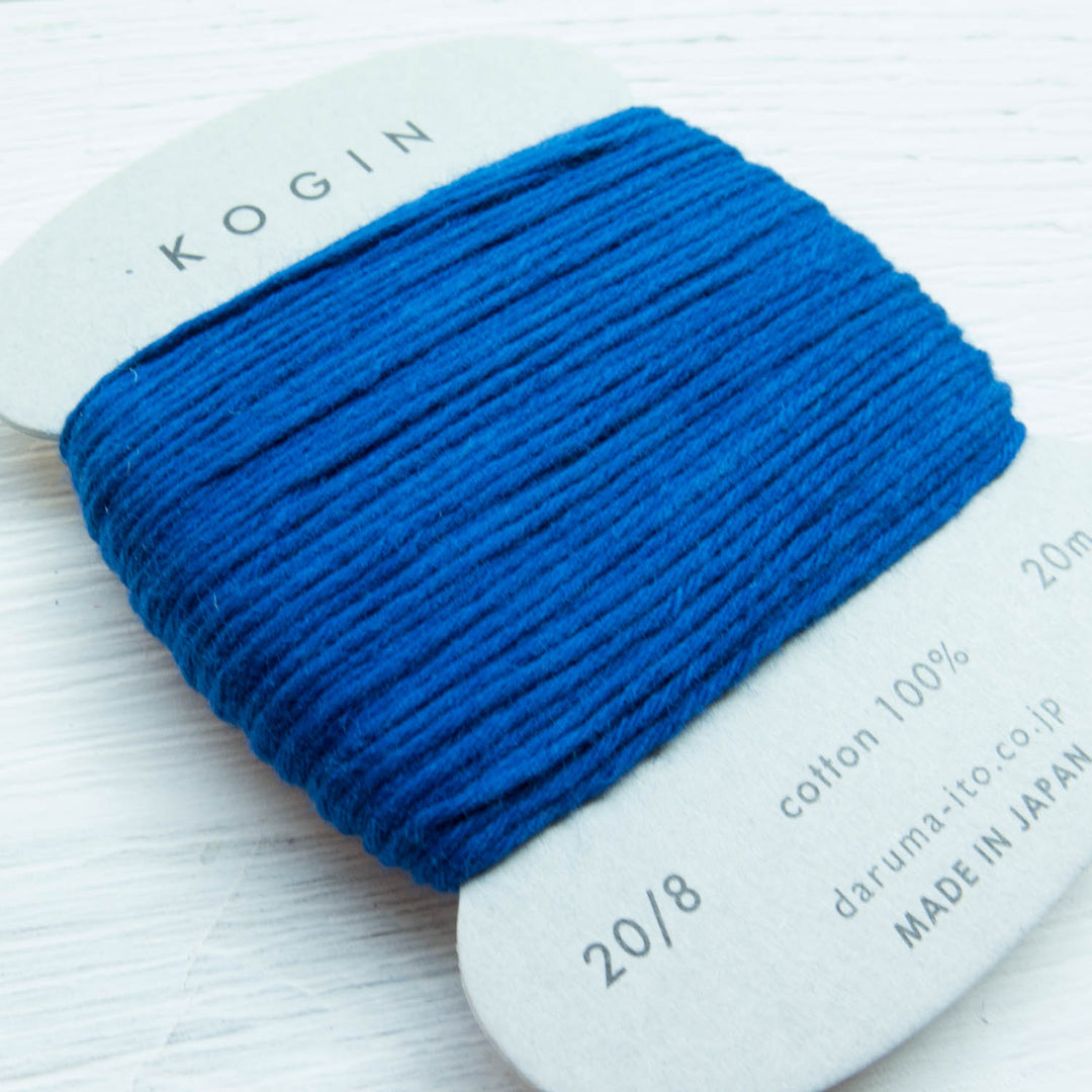 Daruma Kogin Sashiko Thread - Royal Blue (no. 6) Sashiko - Snuggly Monkey