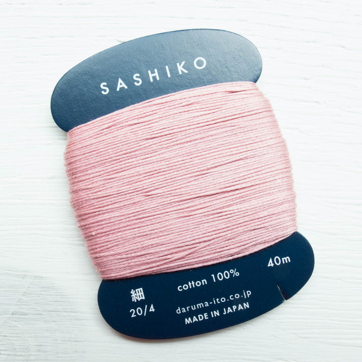 Daruma Carded Sashiko Thread - Rose Pink (no. 211) Sashiko - Snuggly Monkey