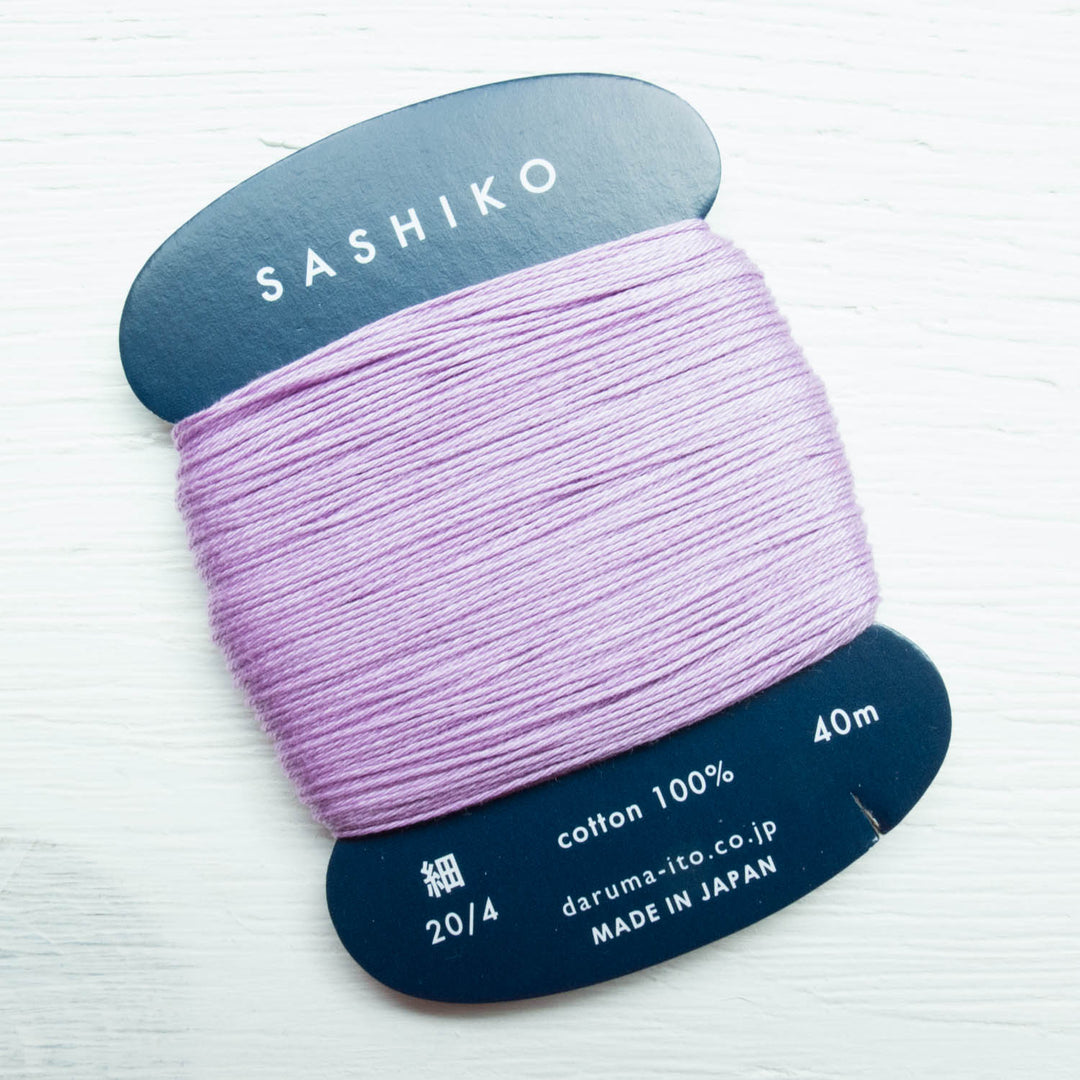 Daruma Carded Sashiko Thread - Wisteria (no. 210) Sashiko - Snuggly Monkey