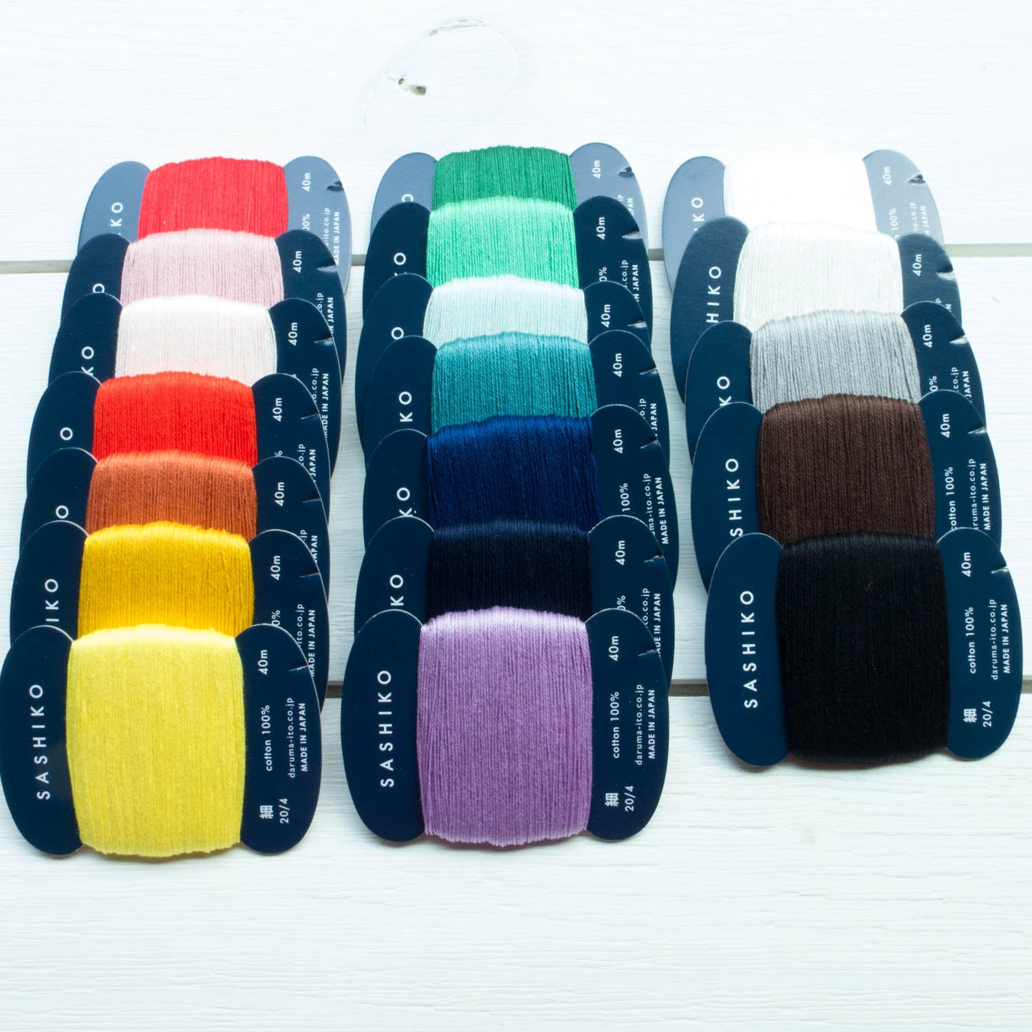 Daruma Carded Thin Sashiko Thread Collection – Snuggly Monkey