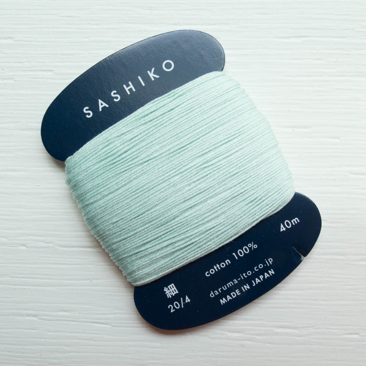 Daruma Carded Sashiko Thread - Mint (No. 206) Sashiko - Snuggly Monkey