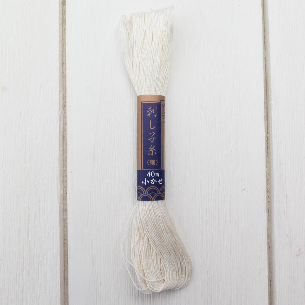 Yokota Sashiko Thread - Off-White (#2) Sashiko - Snuggly Monkey