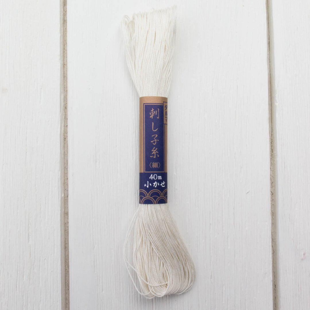 Yokota Sashiko Thread - Off-White (#2) Sashiko - Snuggly Monkey
