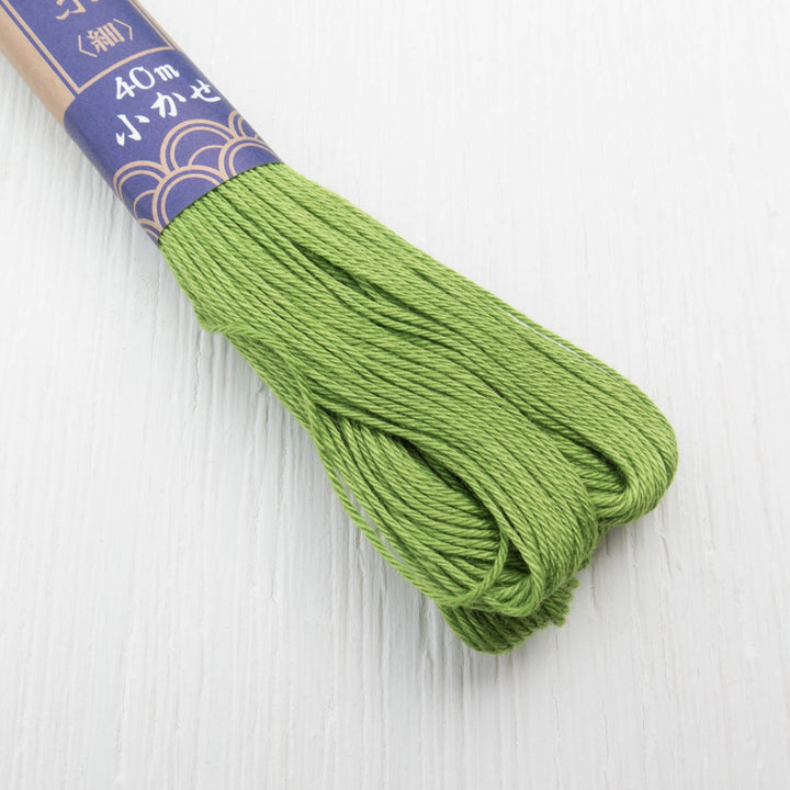 Yokota Sashiko Thread - Fern Green (#24) Sashiko - Snuggly Monkey