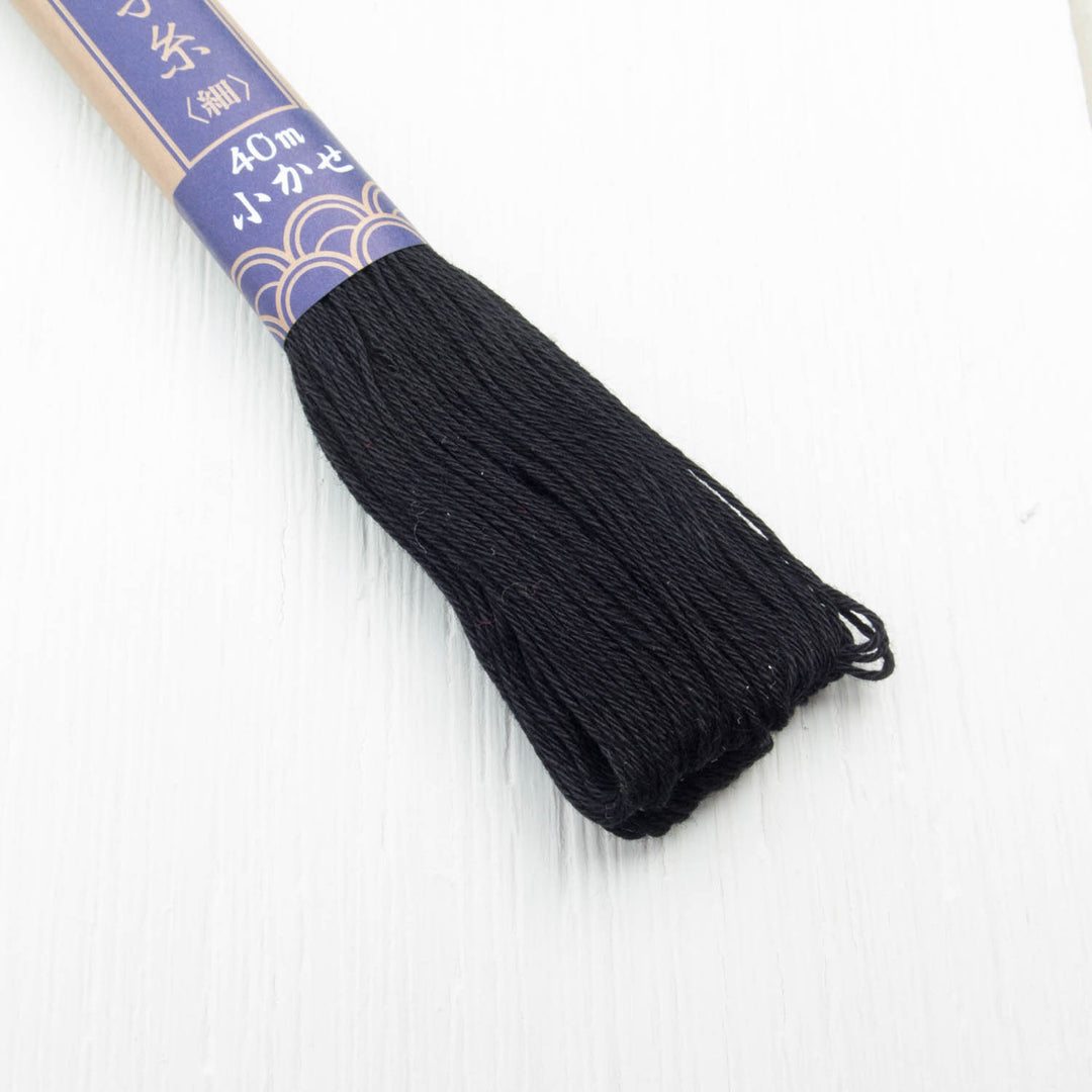 Yokota Sashiko Thread - Black (#20) Sashiko - Snuggly Monkey