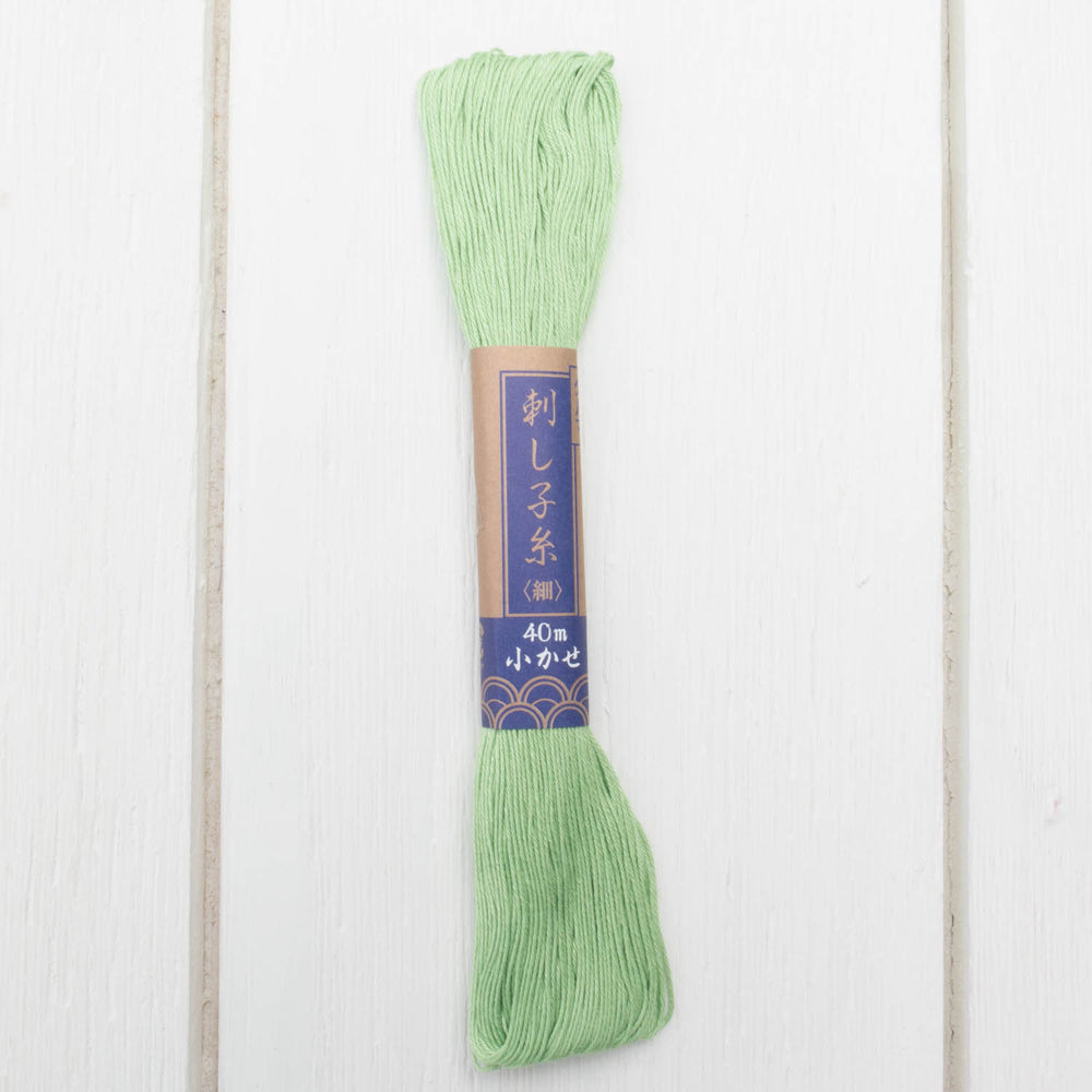 Yokota Sashiko Thread - Spring Green (#12) Sashiko - Snuggly Monkey