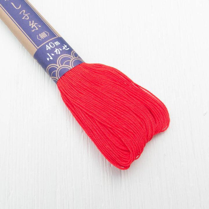 Yokota Sashiko Thread - Bright Red (#16) Sashiko - Snuggly Monkey