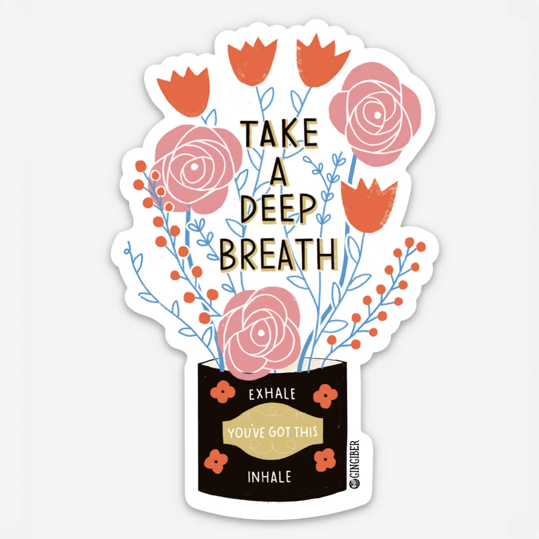 Deep Breath Vinyl Sticker