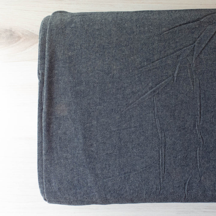 Indigo Washed Chambray Fabric 4.5 oz (I011-1467)