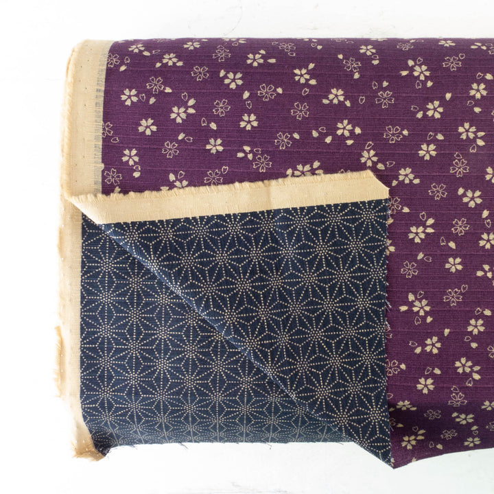Double-Sided Cotton Dobby Fabric - Purple/Blue (SDS3515)