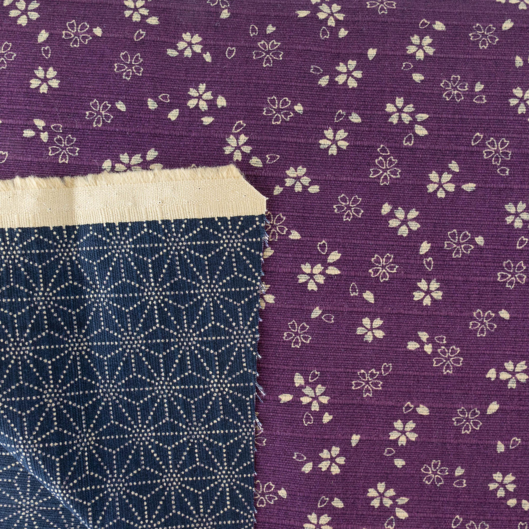 Double-Sided Cotton Dobby Fabric - Purple/Blue (SDS3515)