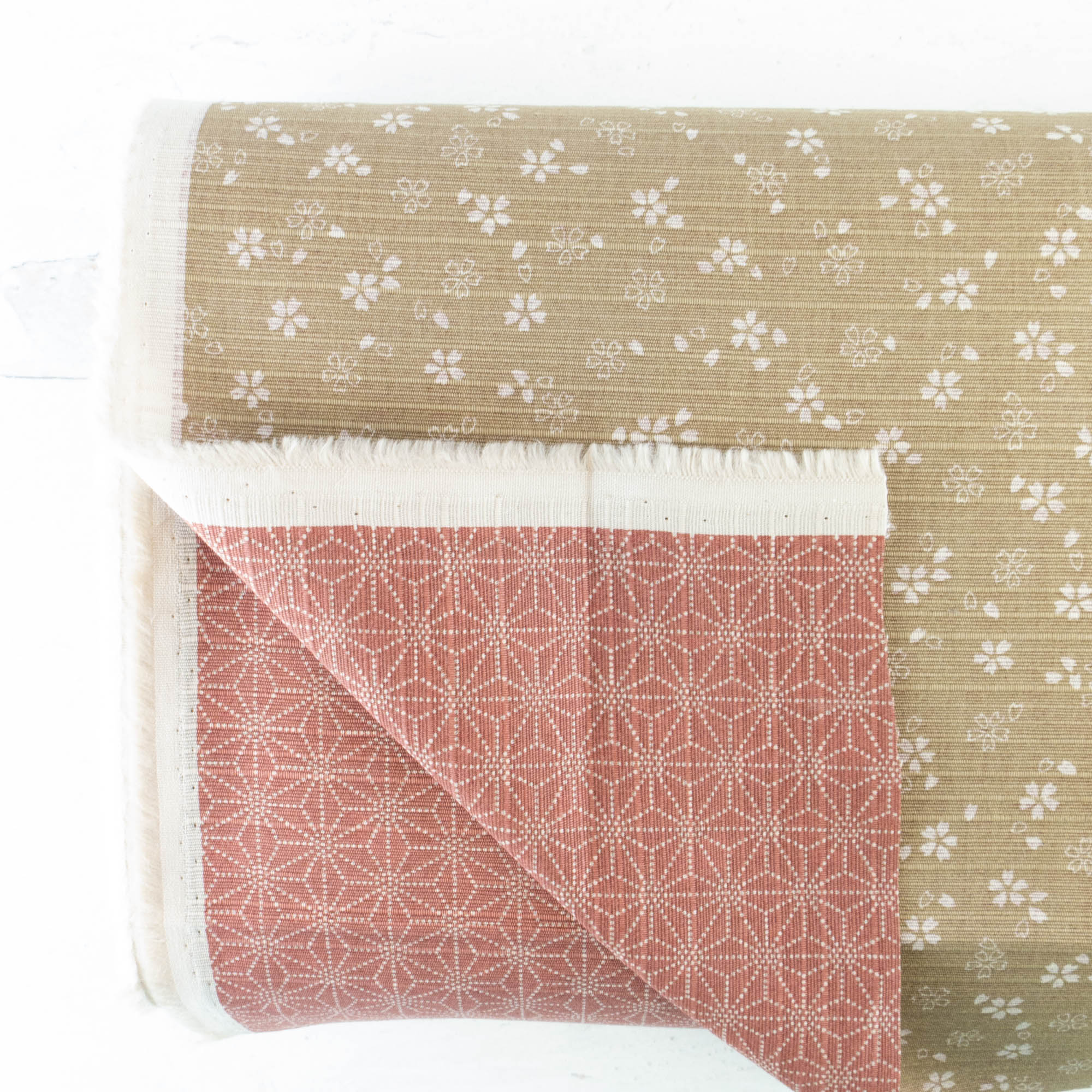 Double-Sided Cotton Dobby Fabric - Taupe/Mauve (SD3511