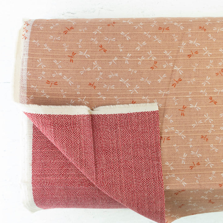 Double-Sided Cotton Dobby Fabric - Pink/ Red (SDS3522)