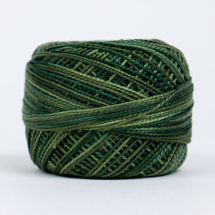 Wonderfil Eleganza Variegated Perle Cotton - Dark Pine (EZM1008)