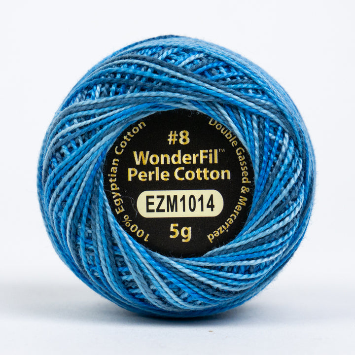 Wonderfil Eleganza Variegated Perle Cotton - Azure Eyes (EZM1014)